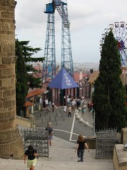 Tibidabo amusement park entrance