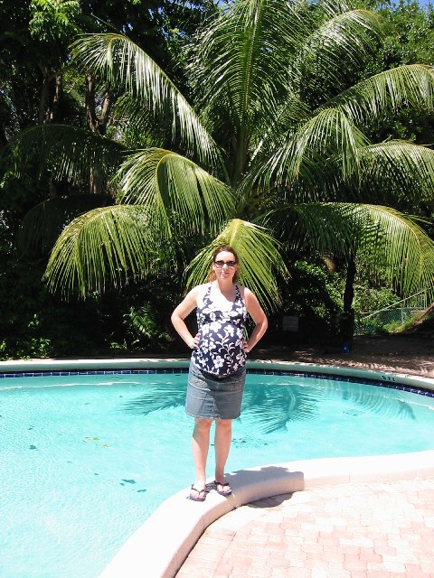 9/11/04 Our condo pool, Boca Raton