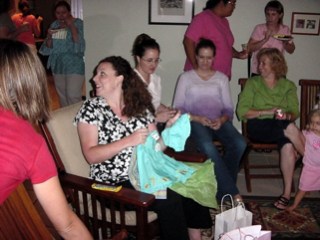 Opening first gift