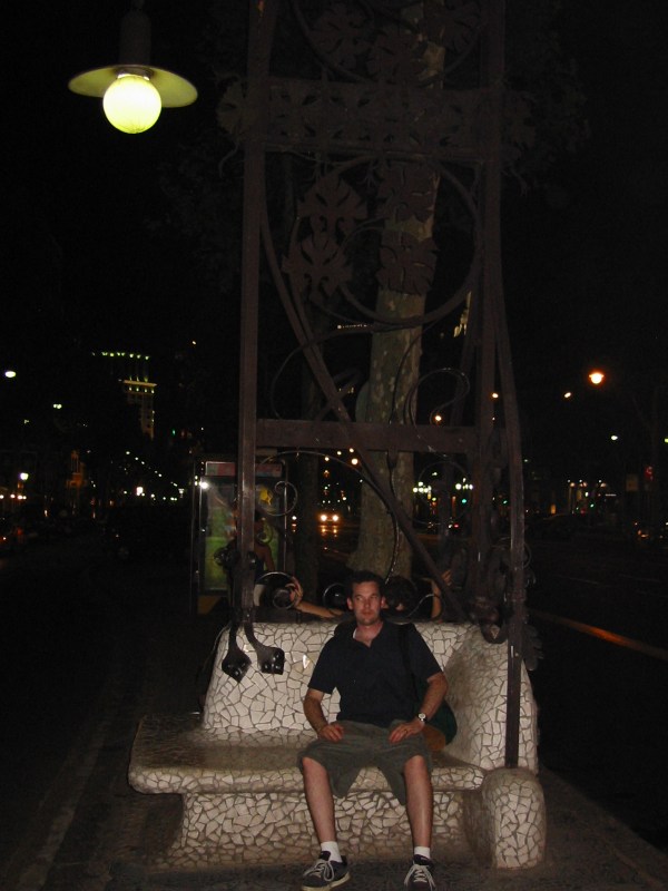 Gaudí-style bench