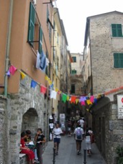 Narrow lane in Corniglia