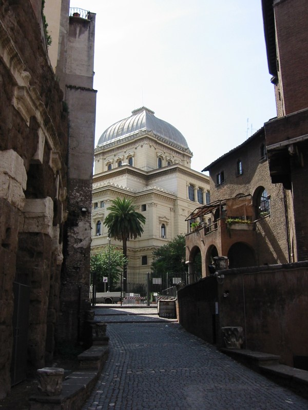 Along Via del Portico d'Ottavia