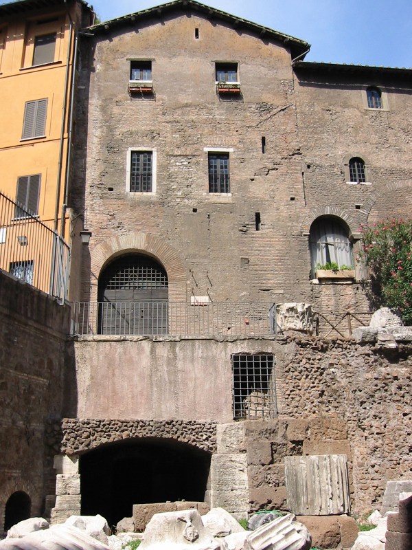 Along Via del Portico d'Ottavia