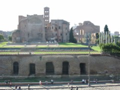 View of Forum from Colosseum