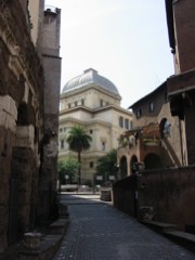 Along Via del Portico d'Ottavia