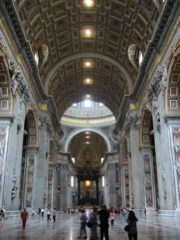 View of the nave from just inside the entrance