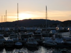 Sunset in Cannes