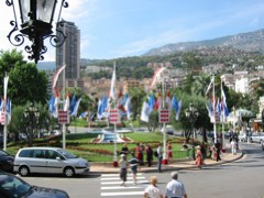 View from the casino steps