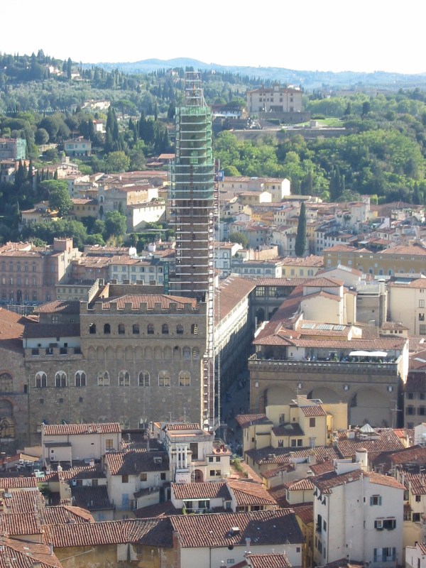 View of Galleria degli Uffizi